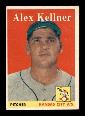 1958 Topps #3 Alex Kellner  VG/VGEX X3250440 - Image 1 of 3