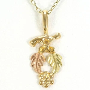 Jewelry 10K Yellow gold Pink Necklace About1.5g About39cm Free shipping Used - Picture 1 of 6