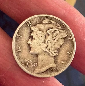 1939 LIBERTY SILVER DIME WITH ERROR CIRCULATED NO MINT - Picture 1 of 2