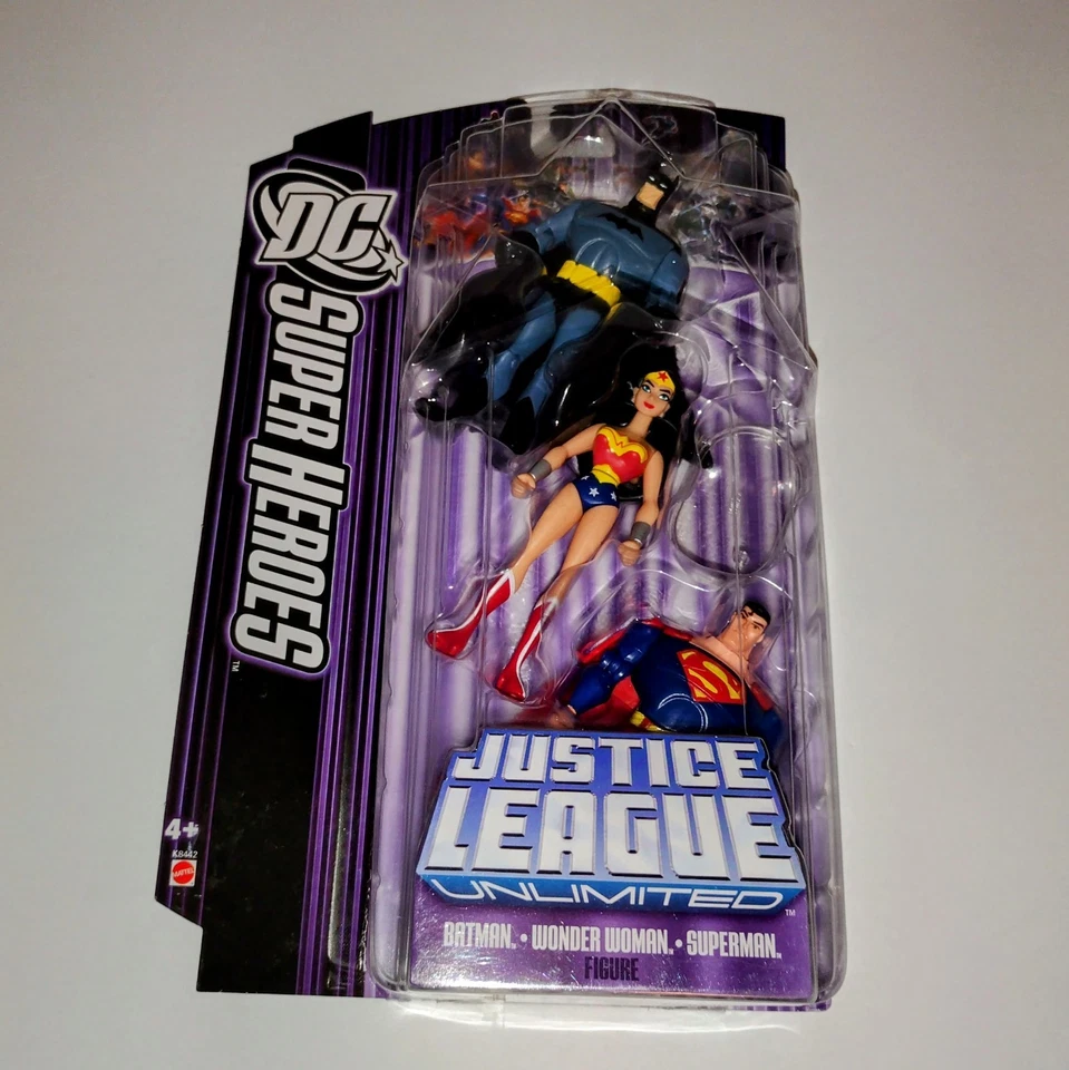 Mattel Justice League Dc Super Heroes Batman/Superman/Wonder Woman Action Figure