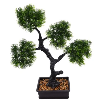  Artificial Bonsai Tree: Cloud Pine Bionic Plant Indoor Small Fake Plants Decor - Image 1 of 4