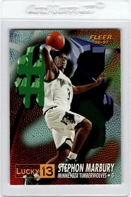 Fleer Lucky 13 #4 1996-97 Stephen Marbury Minnesota Timberwolves Foto 1 de 2