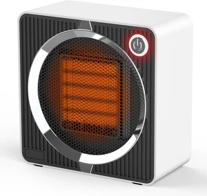 500W Termoventilatore Basso Consumo, Stufetta Ceramica, Scaldabagno Elettrico In - Foto 1 di 12