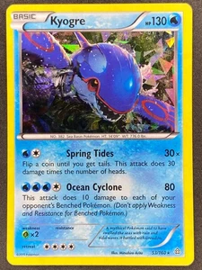 Pokémon Kyogre Cracked Ice Holo 53/160 PRC Primal Clash MP - Picture 1 of 2