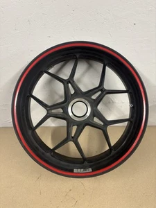 2013 MV AGUSTA F3 675 800 Rear Back Wheel Rim Straight OEM Stock #0209 - Picture 1 of 9