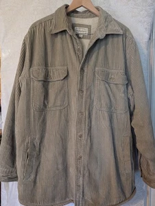 VTG High Sierra Jacket Mens  Corduroy Sherpa Lining  Oversized Coat Sz XL Tan - Picture 1 of 13