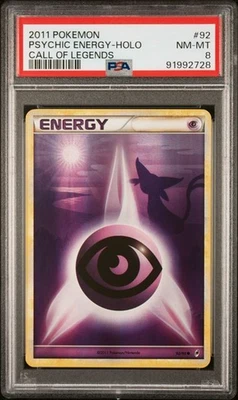 Psychic Energy 92/95 Holo Pokemon Call of Legends PSA 8 - Image 1 of 2