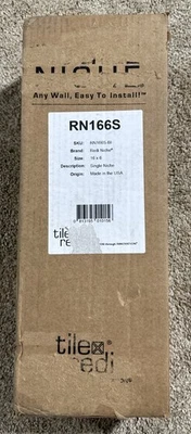Tile Redi RN166S-BL Niche Shampoo - Soap Niche 16" W x 6" H x 4" D NEW - Image 1 of 3