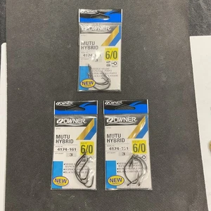 Ganchos 3pk Propietario MUTU HYBRID 4174-161 6/0 “Ahorra” - Imagen 1 de 3