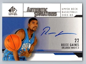 Firmas auténticas Reece Gaines 2003-04 SP edición exclusiva #AS-RG - Imagen 1 de 2