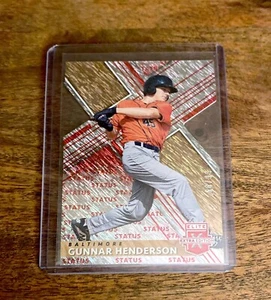 GUNNAR HENDERSON 2019 Panini Elite Extra Edition Status Die-Cut #'d 66/99 - Picture 1 of 2