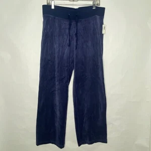 The GAP Jogging Pants Women L Blue Velvet Stretch Drawstring - Picture 1 of 6