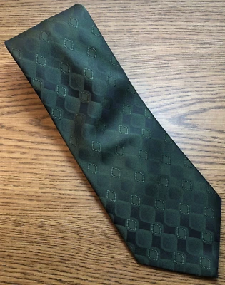 DAVID TAYLOR MENS TIE HUNTER GREEN - Image 1 of 2