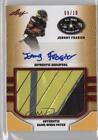 2015 Leaf US Army All-American Bowl rouge /10 Johnny Frasier #PA-JF2 patch auto