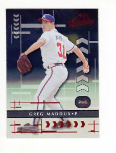 2001 Absolute Memorabilia Greg Maddux (HOF) # 8 Atlanta Braves