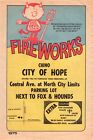 1975 Vintage Advertising Flyer: "RED DEVIL FIREWORKS"