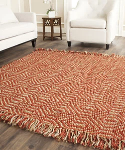 Safavieh Hand Woven Natural Fiber Collection Rust Area Rugs - NF445A - Picture 1 of 22
