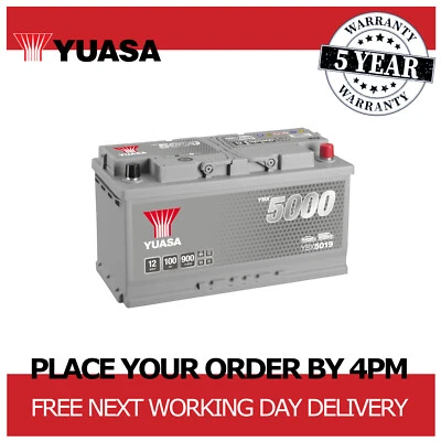 12V Car Battery, Type 019, Yuasa YBX5019, 100Ah 900CCA Sealed Calcium - Image 1 of 4