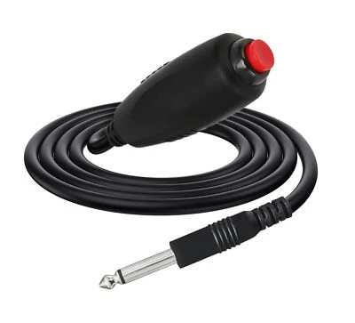 6.35mm Mono Jack to Call Button for Nurse Call Station with Bed Clip | 3m Black - Image 1 of 4