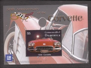 Briefmarkenbogen Dominica 1959 Corvette - Bild 1 von 1