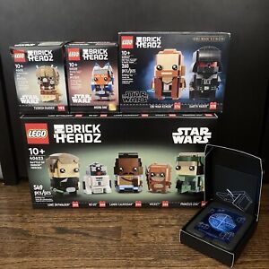 New! LEGO Star Wars BrickHeadz LOT 40547, 40539, 40615, 40623 + Death Star Coin