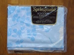 Springmaid Wondercale No Iron Percale Mariposa Twin Flat Sheet 
