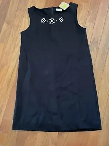 Crazy 8 Girls Black Ponte Sleeveless Gem Dress Size XL 14 New - Picture 1 of 6