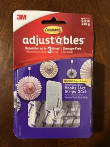 3M Adjustables Command Hook - 14pk - Picture 1 of 2