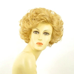 short wig for women curly light blond golden ref: KIMBERLEY lg26 PERUK - Picture 1 of 9