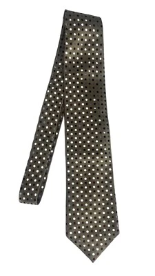 Corbata a lunares Geoffrey Beene marrón tostado azul Foto 1 de 4