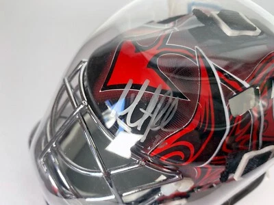 🔥 Martin Brodeur FIRMADO New Jersey Devils Flame Mini Casco de Portero Steiner Certificado de Autenticidad Foto 1 de 4