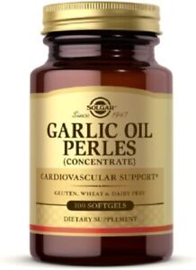 Solgar Garlic Oil High Strength Premium Odourless Garlic Capsules Softgels 500mg