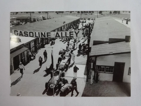Indianapolis Motor Speedway Gasoline Alley Postcard IMS Cover