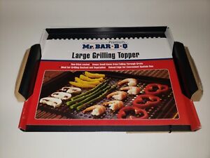 Mr. Bar BQ Premium LARGE Non Stick Grilling Topper Seafood/Veggies NEW