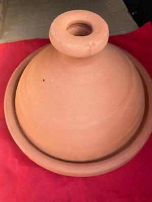 Tagine marroquí grande hecho a mano terracota de Marrakech 34 cm de diámetro Foto 1 de 4