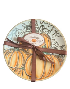 Set of 4 Eli + Ana Thanksgiving Fall Autumn Pumpkin Appetizer Dessert Plates - Picture 1 of 4