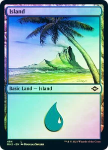 MTG - Island *Etched Foil* 484 | MH2 Modern Horizons 2 | NM | Basic Land - Picture 1 of 1