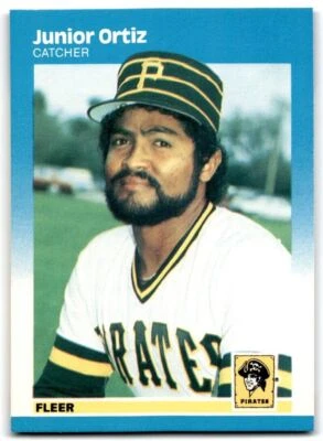 1987 Fleer Junior Ortiz Pittsburgh Pirates #616 - Image 1 of 2