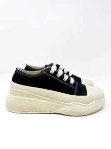 Stella McCartney Women's Loop Low Top Sneakers Black/White 6 US / 36 EU $680 - Picture 1 of 6