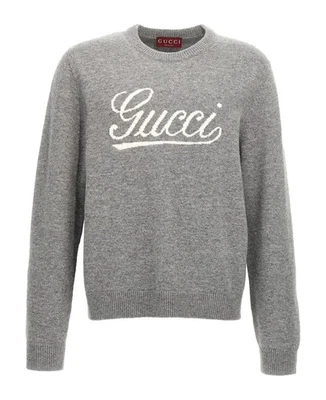 Unisex Gucci Script Logo Crew Neck Jumper - Size XL - Image 1 of 4