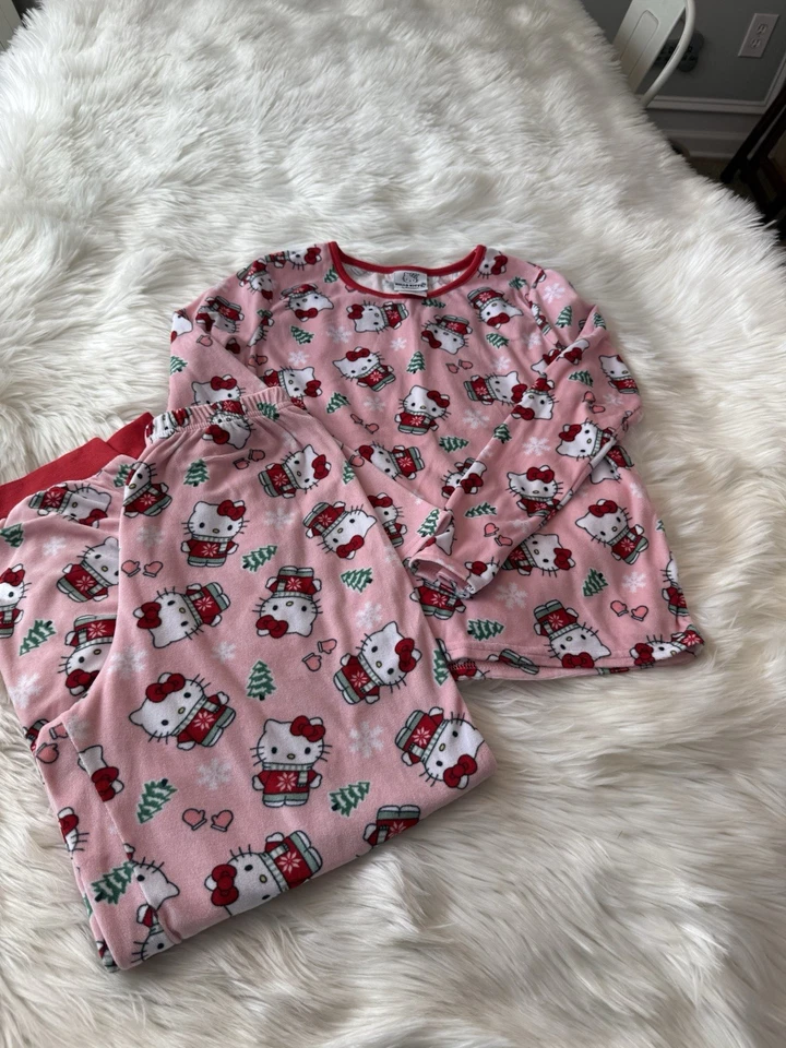 Sanrio's Hello Kitty Рождество PJ для девочек Sz L (10/12) - Изображение 1 из 4