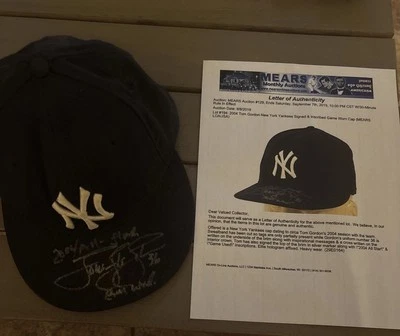 Boné de beisebol New York Yankees assinado Tom Gordon 2004 All Star Game - Imagem 1 de 4