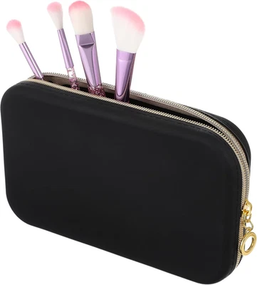 Custodia per Pennelli Da Trucco Da Viaggio, in Silicone, Con Chiusura a Cerniera - Immagine 1 di 4