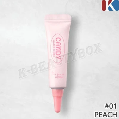 APIEU The Pure Candy Water Cheek 4.5ml #01 Peach Face Blusher Korean Makeup NEW - Image 1 of 4