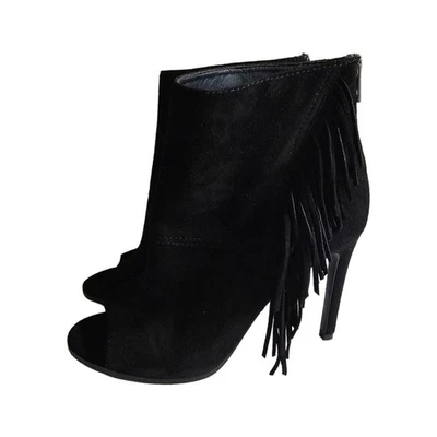 Dolce Vita Tacones Mujer 9 Gladiador Cuero Negro Punta abierta Stiletto Informal Foto 1 de 4