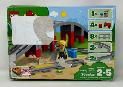 LEGO: Duplo Train Bridge and Tracks (10872) - Ages 2 to 5 [COMPLETE] - Image 1 of 4