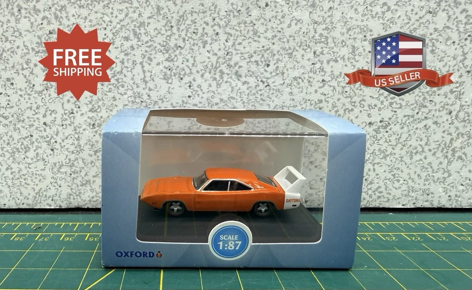 Dodge Charger Daytona 1969 alerón naranja/blanco escala 1/87 HO 87DD69002 Foto 1 de 4