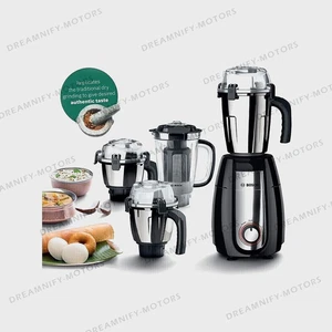 Molinillo mezclador Bosch TrueMixx Pro 1000 W acero negro 4 frascos con enchufe universal - Imagen 1 de 15