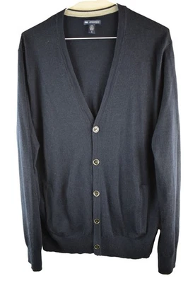 GAP Blue KNitwear Cardigan Jumper size L Mens Merino Wool Casual Outdoors - Image 1 of 4