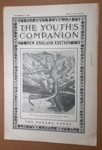 1903 YOUTH'S COMPANION Magazine~PANAMA CANAL MAP COVER~Kaiser Wilhelm II~TOY ADS - Picture 1 of 10